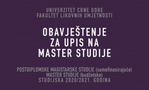 Upis na MASTER studije